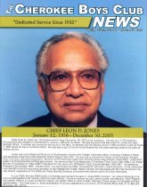 Cherokee Boys Club Newsletter.