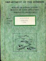 Department of the Interior/Bureau of Indian Affairs/Branch of Land Operations/Narrative Highlights