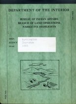 Department of the Interior/Bureau of Indian Affairs/Branch of Land Operations/Narrative Highlights