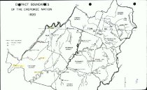 District Boundaries of the Cherokee Nation 1820.