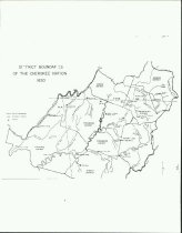 District Boundaries of the Cherokee Nation 1820