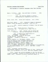 Cherokee Language Bibliography