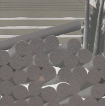 Fence Post - Snow Remaining