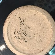 7. Adam Egnolf, Wide Bowl, Crystalline Glaze, 2006 (signature)