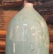 8. Adam Egnolf, Tall Light Blue Vase, Crystalline Glaze, 2005