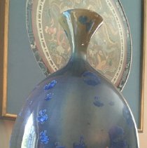 9. Adam Egenolf, Tall Blue Vase, Crystalline Glaze, 2005