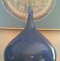 10. Adam Egenolf, Blue Vase With Skinny Neck, Crystalline Glaze, 2005