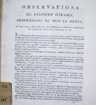Au Conseil Des Prises. Nouvelles Observations pour Stephen Girard, Negociant a Philadelphie, Proprietaire du Brig Americain...