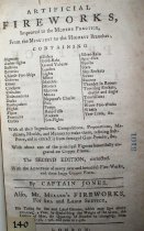 Artificial fireworks, improved to the modern practice, from the minutest to the highest branches. By Captain Jones. Also, Mr. Muller's fireworks, for sea and land service.