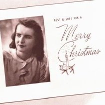 Young Woman, Christmas Greetings