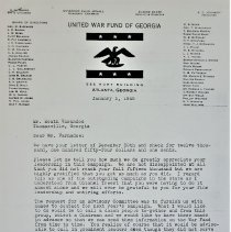 United War Fund of Georgia to Heeth Varnedoe