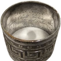 A.T. Taylor to Daisy Scott | Silver Napkin Ring