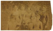 A sepia photo on thin paper from the Honeywell family