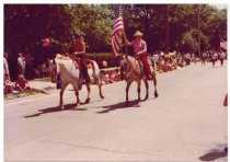 Horseback riders in the 1976 parade from left