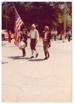 Piccolo, Drum, and Flag in 1976 Parade