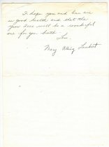 Letter from Mary Alling Lambert Pg. 4