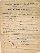 Building permit for 402 East Prospect Avenue 1924