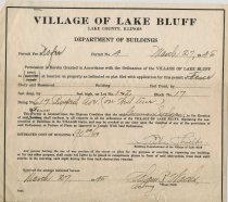 Building Permit to erect a fence at 617 East Prospect Avenue