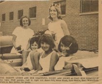 The beauty queen and her beautiful court