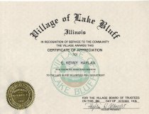 Certification of Appreciation