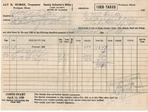 Tax Bill William Foster 1928