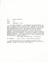 Letter to Murray Michelsen from Irm