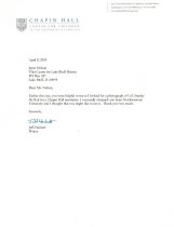 Letter from Jeff Hackett to Janet Nelson