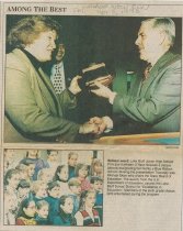 Kathleen O'Hara receives a school Blue Ribbon