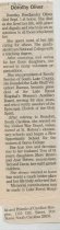 Obituary for Dorothy Oliver