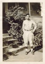 Charlie Geraghty in his baseball uniform