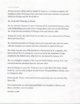 Typed obituary for Ralph Poole