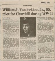 Obituaries for William Vanderkloot Jr.