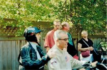 Ralph White on Motorcycle