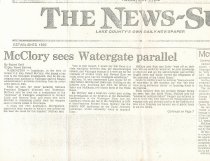 McClory Criticizes Reagan