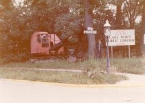 Clearing land for new library construction