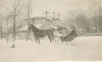Reuben Miller - with horse and sleigh