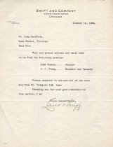 A letter to John Griffith by Louis Swift