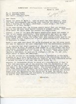Elmer Vliet Letter to School Board Prsident