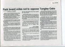 Park Board Votes Not To Oppose Tangley Oaks