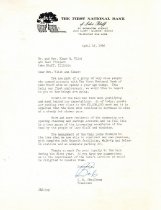 A letter to Dorothy and Elmer Vliet