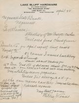 A letter from Willis Crane to Thomas Pascoe, cashier at Negaunee State Bank