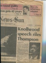 Knollwood Speech Riles Thompson