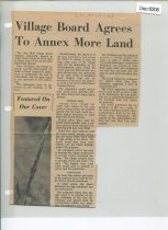 Village Board Agrees to Annex More Land
