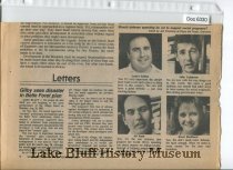 Gilby Sees Disaster in Belle Foret Plan