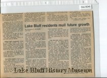 Lake Bluff Residents Mull Future Growth