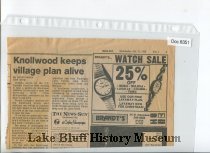 Knollwood Keeps Village Plan Alive