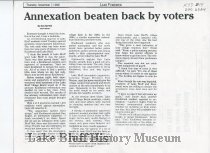 Annexation Beaten Back By Voters