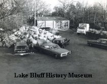 A black and white photo of the dump in 1971