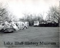 A black and white photo of the dump in 1971
