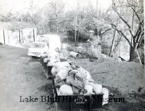 A black and white photo of the dump in 1971